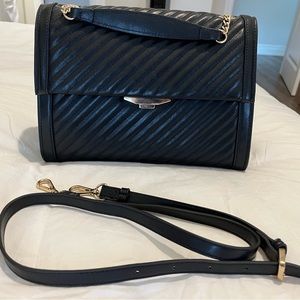 Black quilted bag